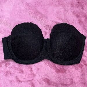 Torrid Black Lace Strapless Bra